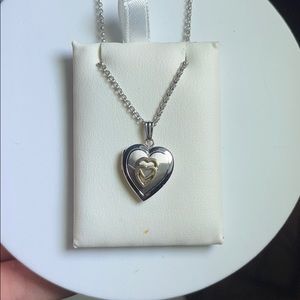 Marathon Sterling Silver heart locket